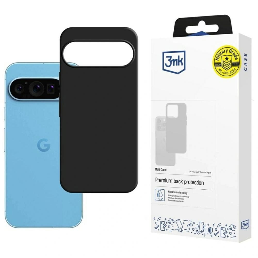 3MK Matt Case Google Pixel 9 / 9 Pro černý - 1