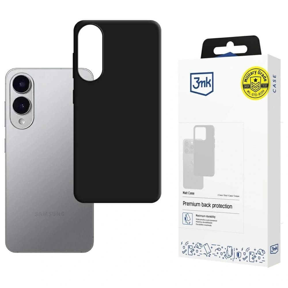 3MK Matt Case Samsung Galaxy S25 Edge schwarz - 1