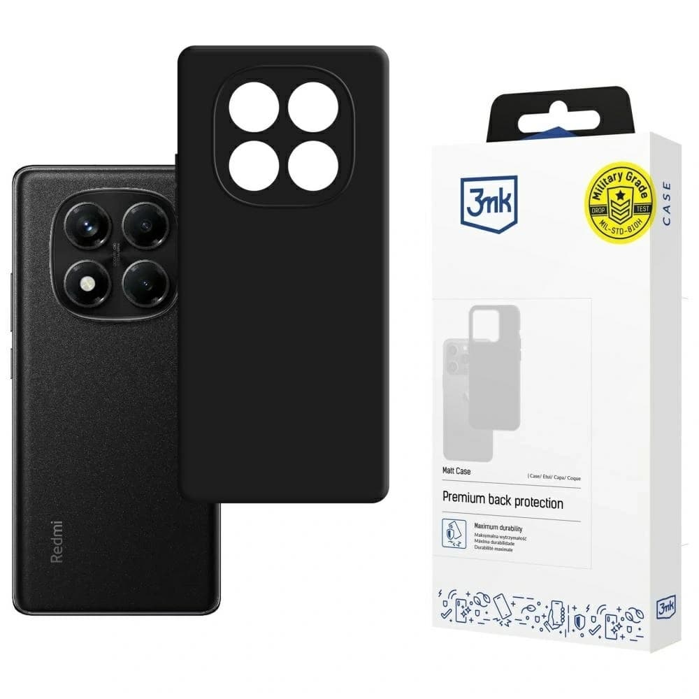 3MK Matt Case Xiaomi Redmi Note 14 Pro 4G negru - 1