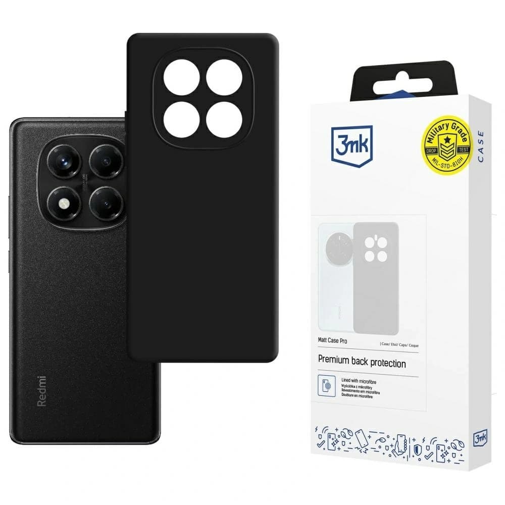 3MK Matt Case Pro Redmi Note 14 Pro 4G negru - 1