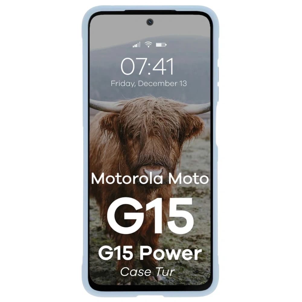 Husă BIZON pentru Motorola Moto G15 / G15 Power albastru deschis - 5