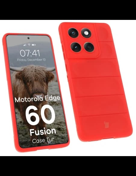 BIZON Pouzdro Tur Motorola Edge 60 / 60 Fusion červené