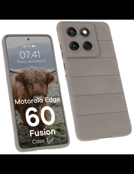 BIZON Pouzdro Tur Motorola Edge 60 / 60 Fusion světle šedé
