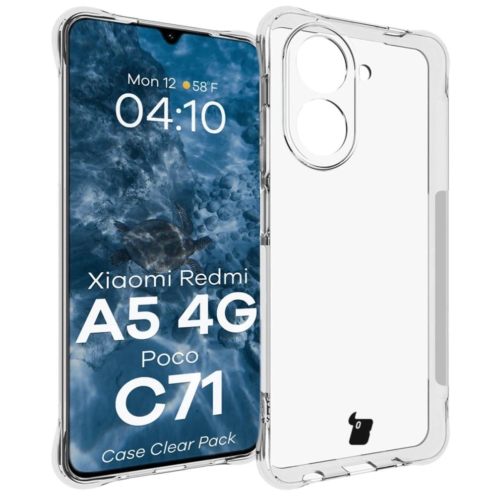 Bizon Case Clear Pack case + 2x screen glass Xiaomi Redmi A5 4G / POCO C71 4G - 3