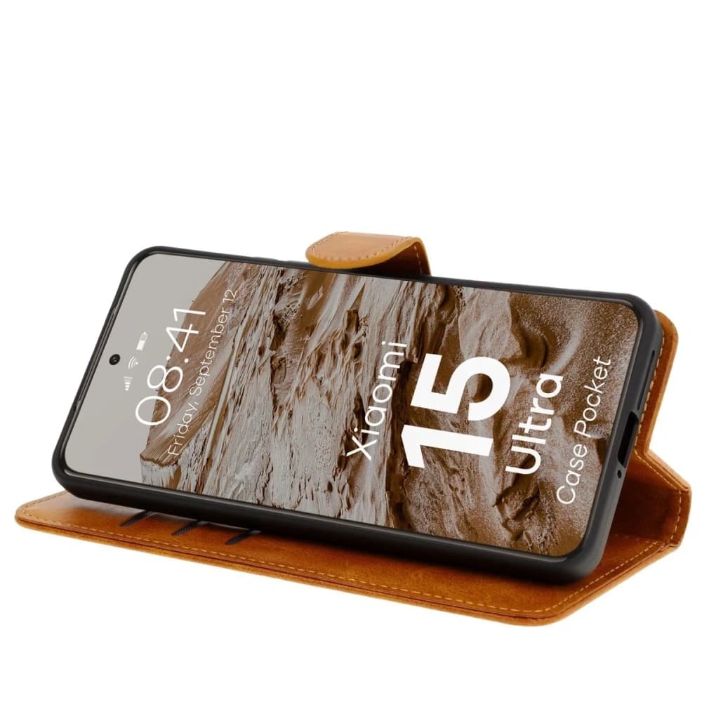 BIZON pouzdro na telefon Xiaomi 15 Ultra hnědé - 5