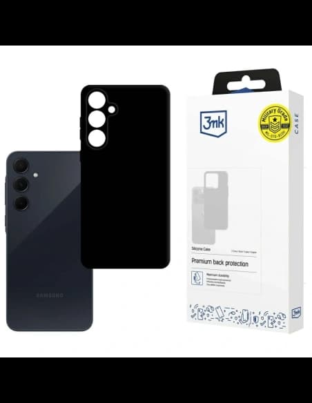 3MK Szilikon tok Samsung Galaxy A35 5G fekete