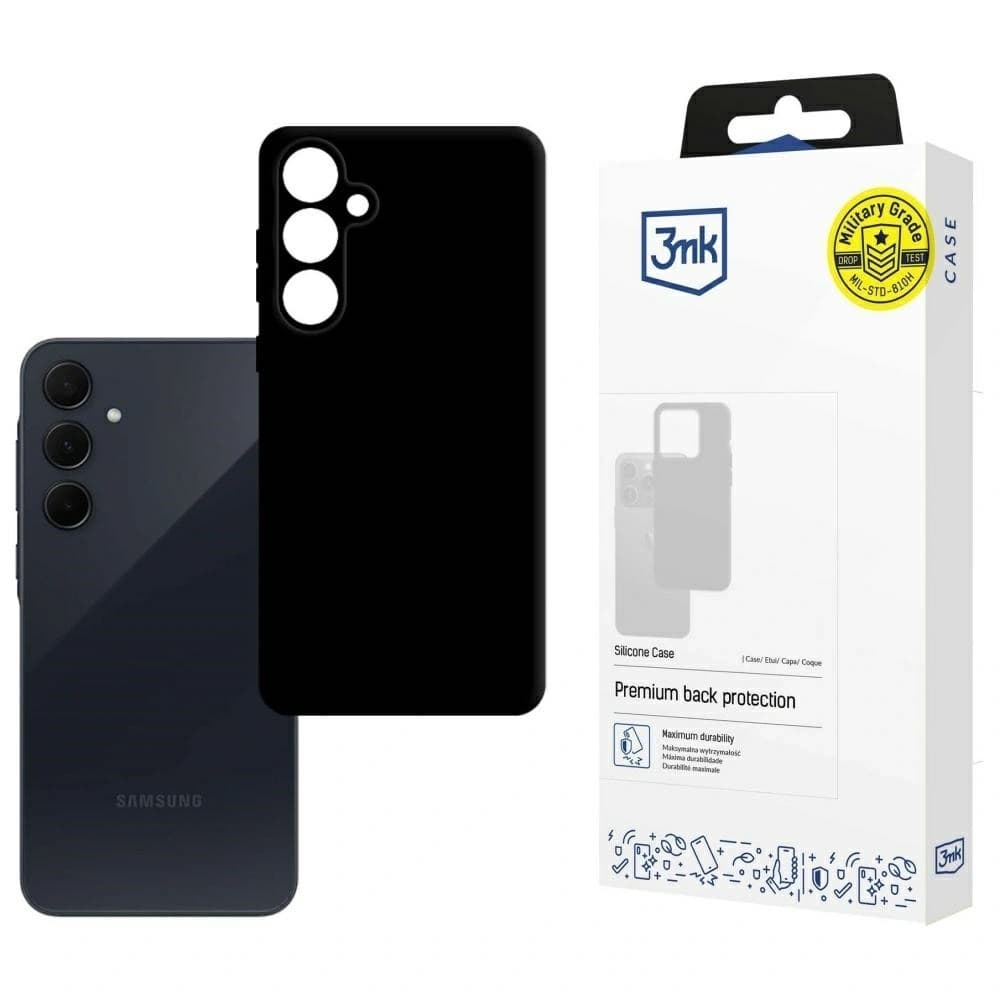 3MK Silikonhülle Samsung Galaxy A35 5G schwarz - 1