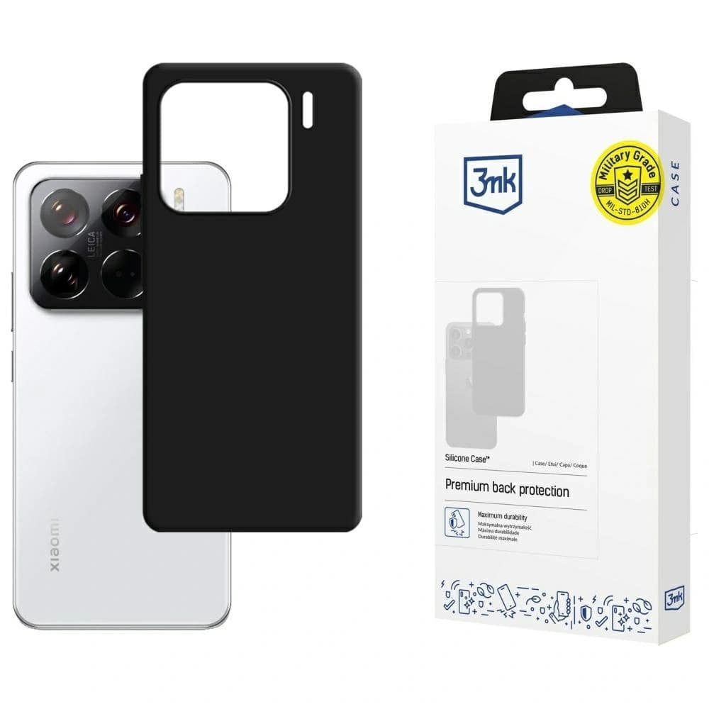 3MK Silicone Case Xiaomi 15 black - 1