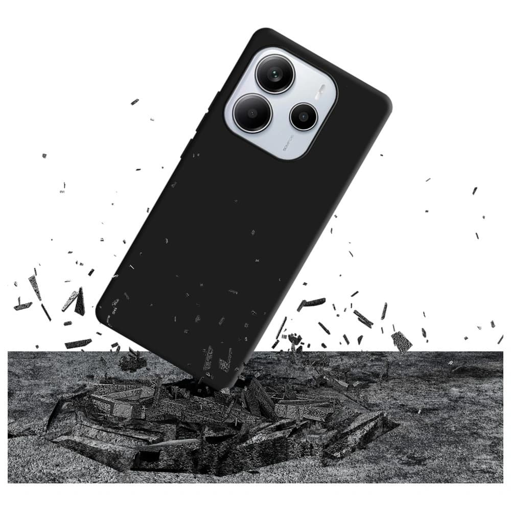 3MK Szilikon tok Xiaomi Redmi Note 14 5G fekete - 3