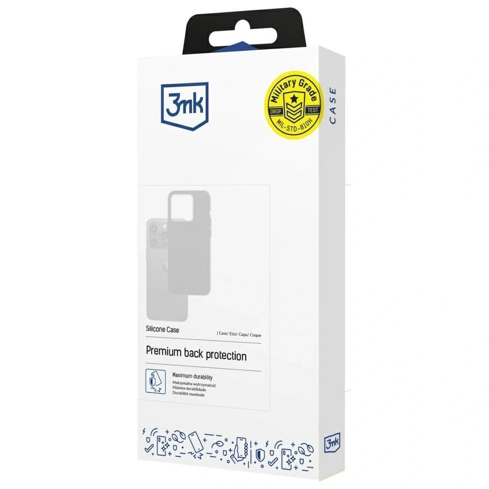 3MK Szilikon tok Xiaomi Redmi Note 14 5G fekete - 8