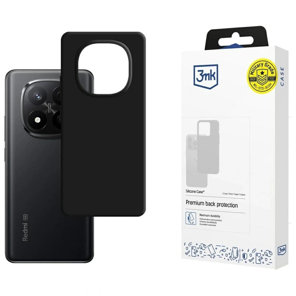3MK silikonový kryt Xiaomi Redmi Note 14 Pro+ Plus černý