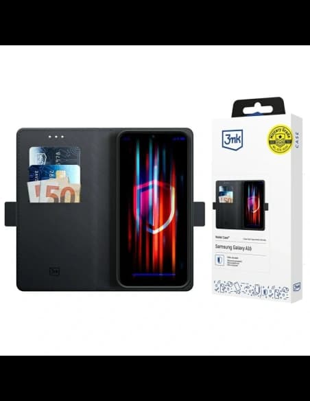 3MK Wallet Case Google Pixel 9A black