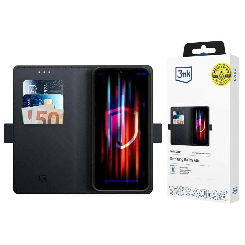 3MK Wallet Case Google Pixel 9A black - 1