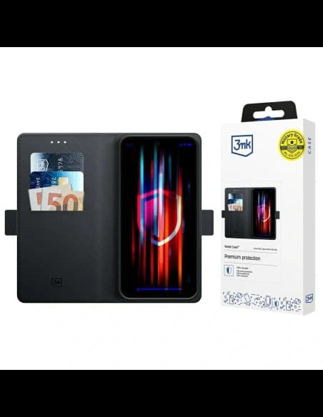 Husa 3MK Wallet pentru Xiaomi Redmi Note 14 Pro 4G neagră