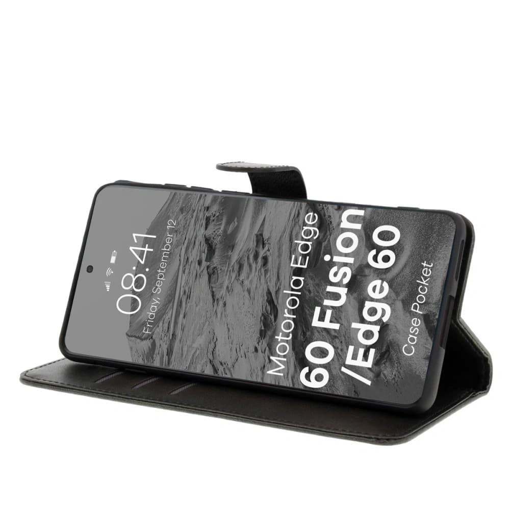 Husa Bizon Pocket Motorola Edge 60 / 60 Fusion neagră - 5