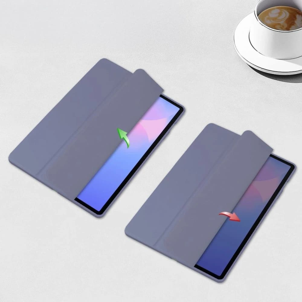 Bizon Case Tab Átlátszó Matt Samsung Galaxy Tab S10 FE+ Plus levendula - 5