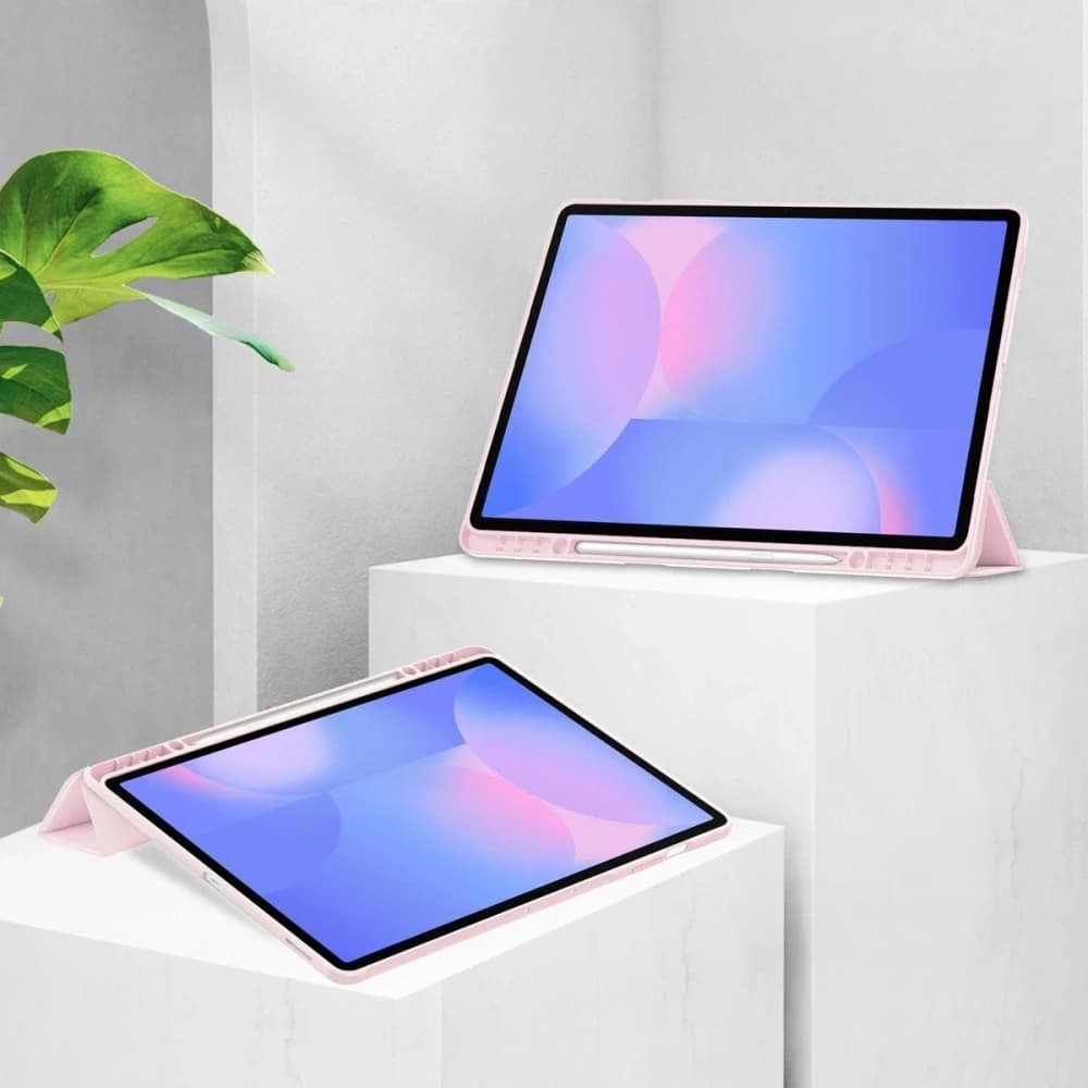 Bizon Case Tab Átlátszó Matt Samsung Galaxy Tab S10 FE+ Plus rózsaszín - 2