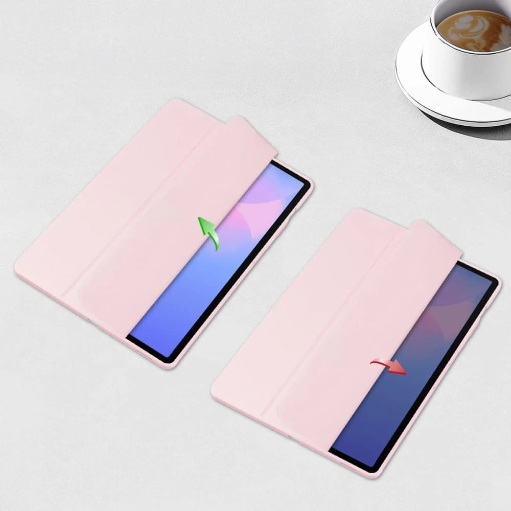 Bizon Case Tab Átlátszó Matt Samsung Galaxy Tab S10 FE+ Plus rózsaszín - 5