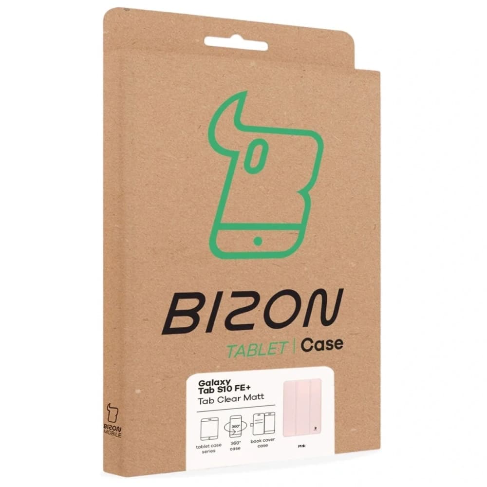 Bizon Case Tab Átlátszó Matt Samsung Galaxy Tab S10 FE+ Plus rózsaszín - 8