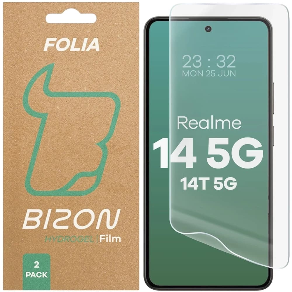 Bizon Üveg Hidrogél Elülső Realme 14 5G / 14T 5G [2 CSOMAG] - 1