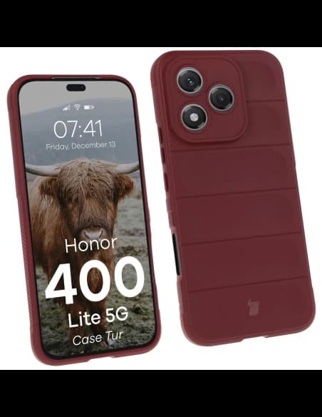 Bizon Case Tur Honor 400 Lite 5G burgundy