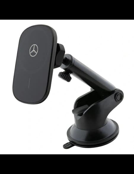 Mercedes MEWCCGSLK 15W car holder for a card / for the window with a wireless charger Silver Stars MagSafe black