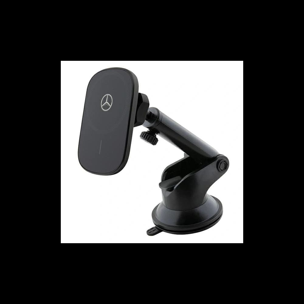 Mercedes MEWCCGSLK 15W Kartenhalter für das Fenster mit kabellosem Ladegerät Silver Stars MagSafe schwarz - 1
