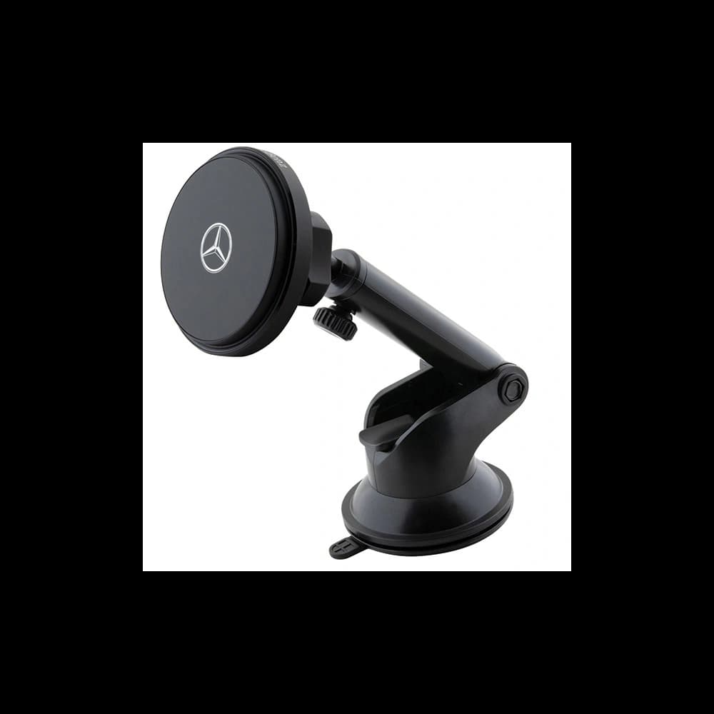Mercedes MEMWCCK 15W autós tartó kártyához / ablakra vezeték nélküli töltővel Ezüst Csillagok MagSafe fekete - 3