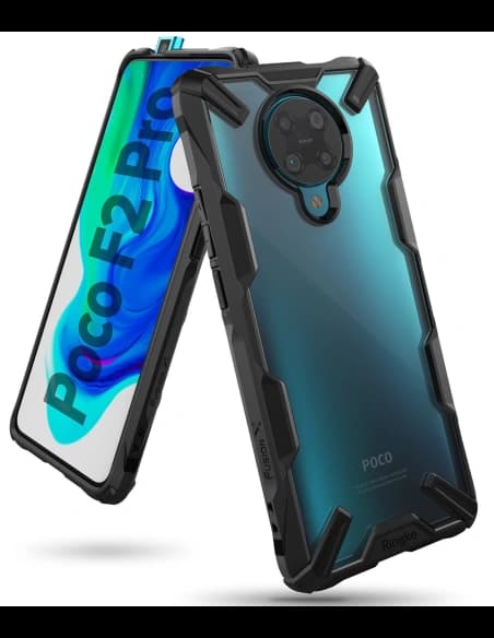 Etui Ringke Fusion-X Pocophone F2 Pro/Redmi K30 Pro Fekete