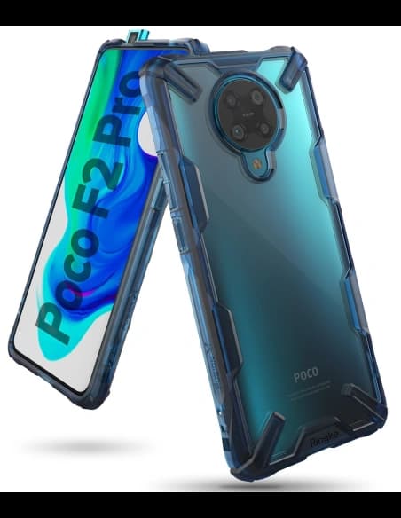 Etui Ringke Fusion-X Pocophone F2 Pro/Redmi K30 Pro Űrkék