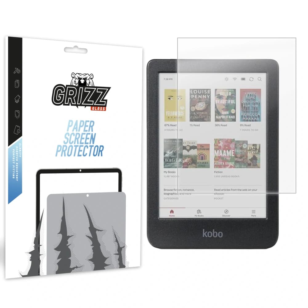GrizzGlass PaperScreen Kobo Clara Colour 6" - 1