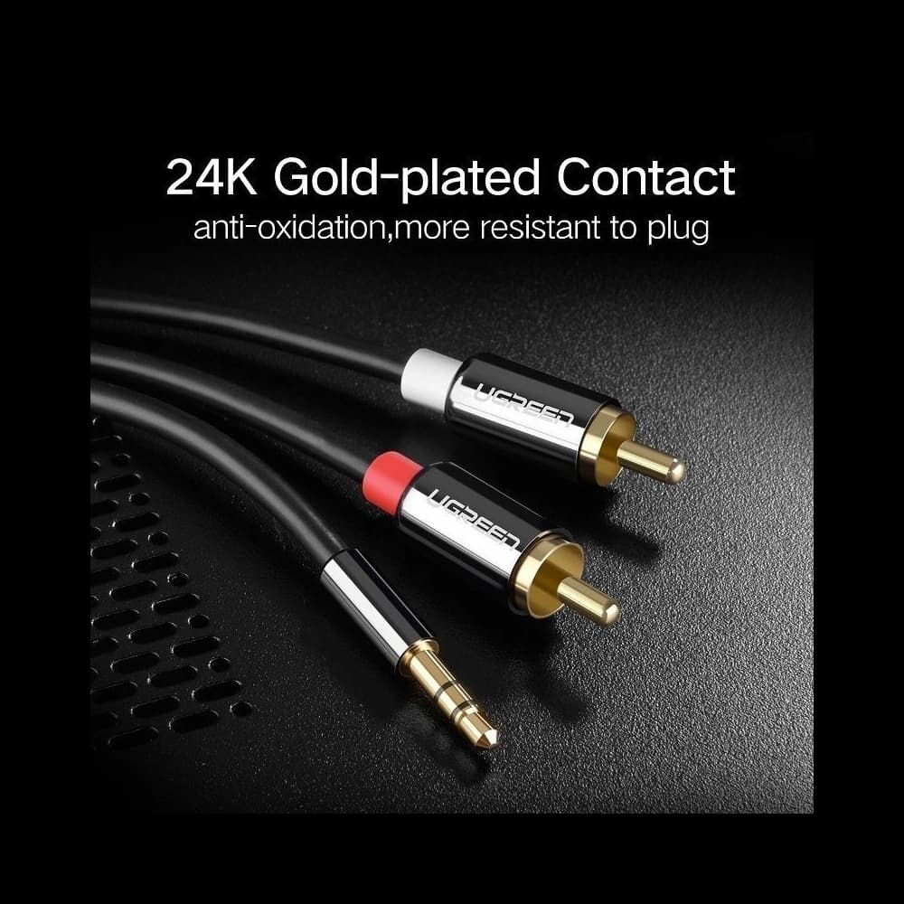 Cablul 3,5mm Jack la 2RCA (Cinch) UGREEN 1,5m - 4