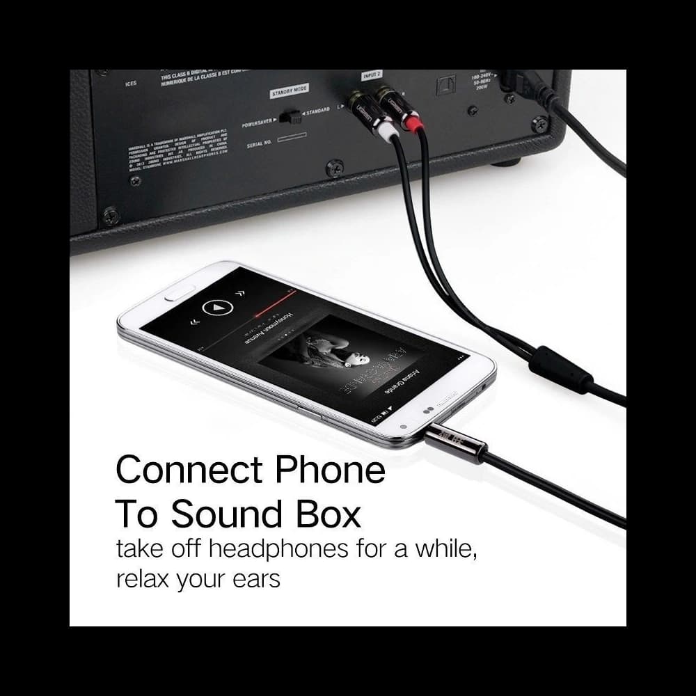 Cablul 3,5mm Jack la 2RCA (Cinch) UGREEN 1,5m - 6