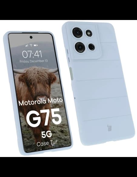 Carcasa Bizon Tur pentru Motorola Moto G75 5G albastru deschis