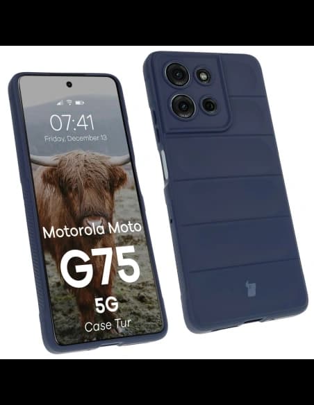 Husa Bizon pentru Motorola Moto G75 5G albastru închis