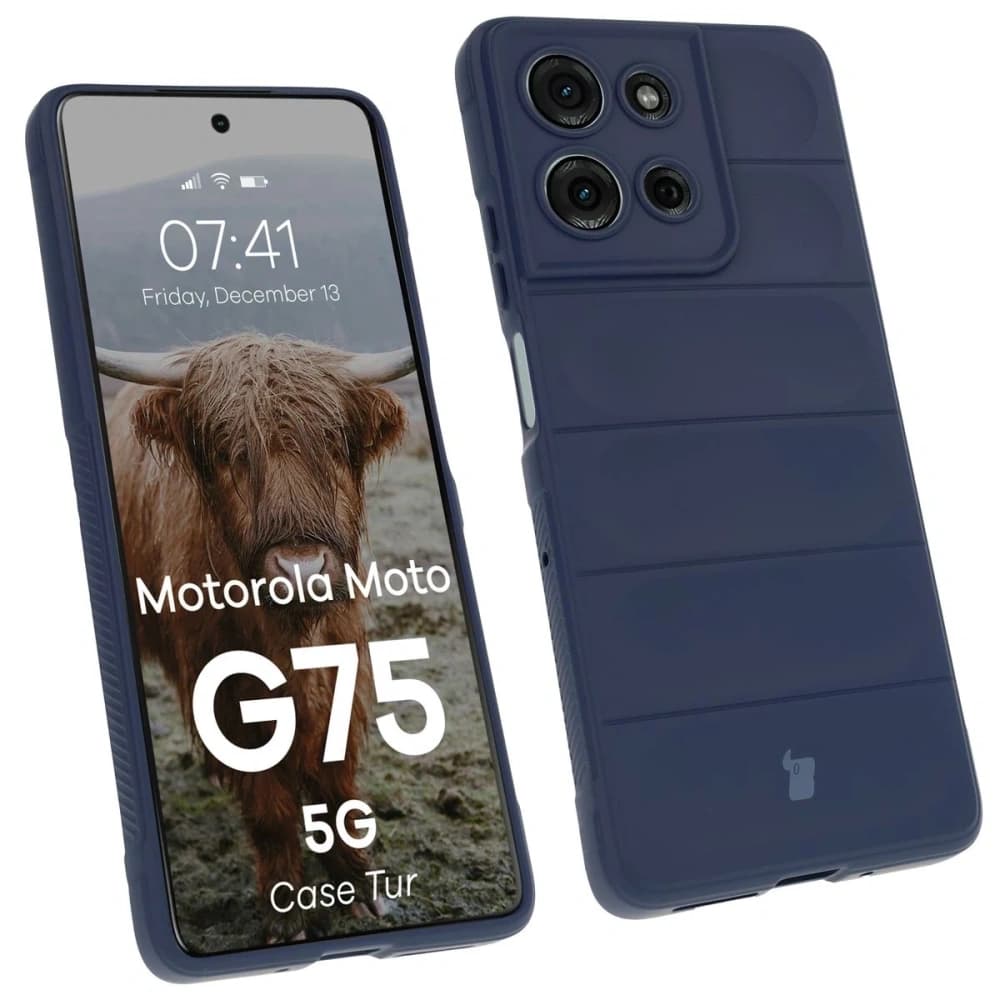 Husa Bizon pentru Motorola Moto G75 5G albastru închis - 1