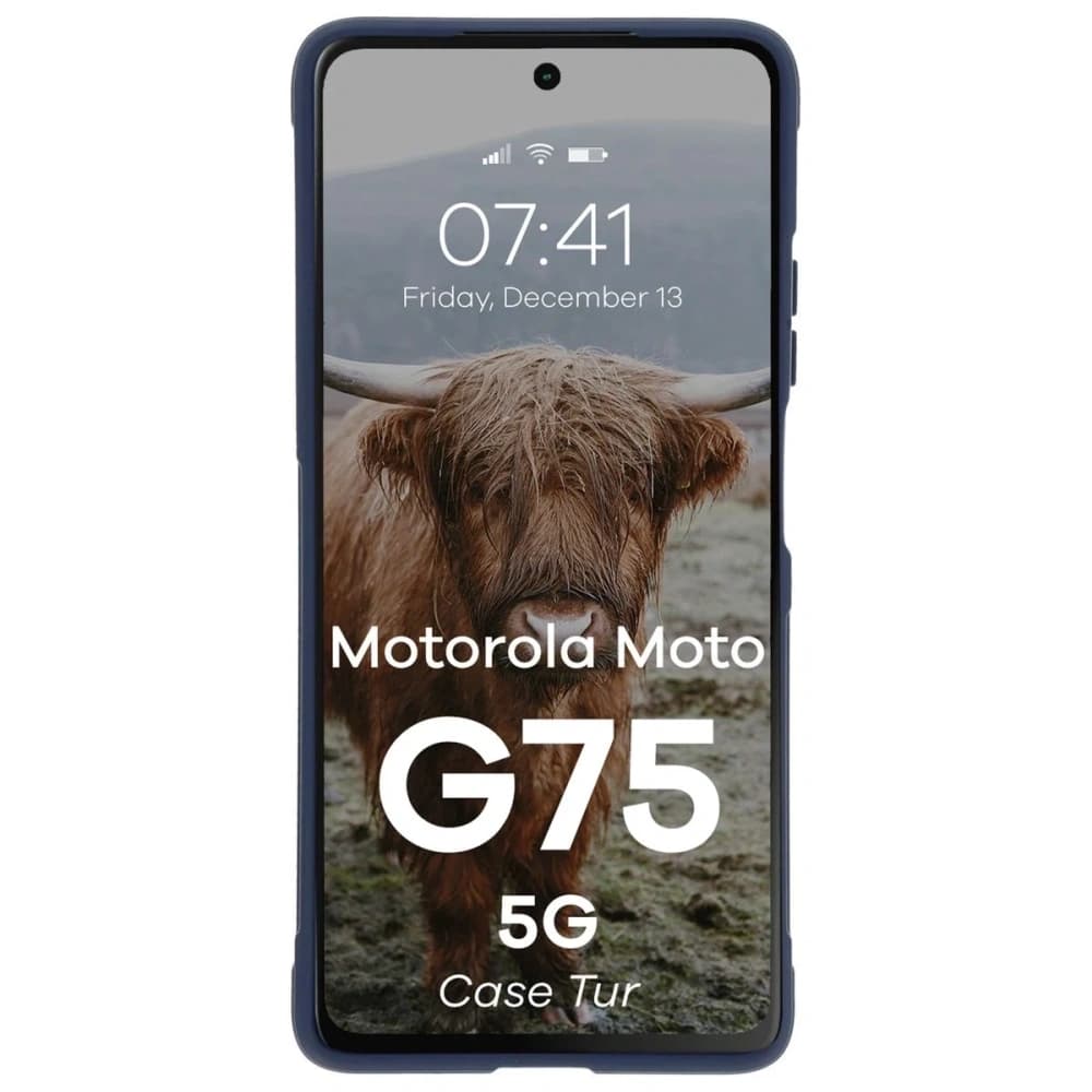 Husa Bizon pentru Motorola Moto G75 5G albastru închis - 5