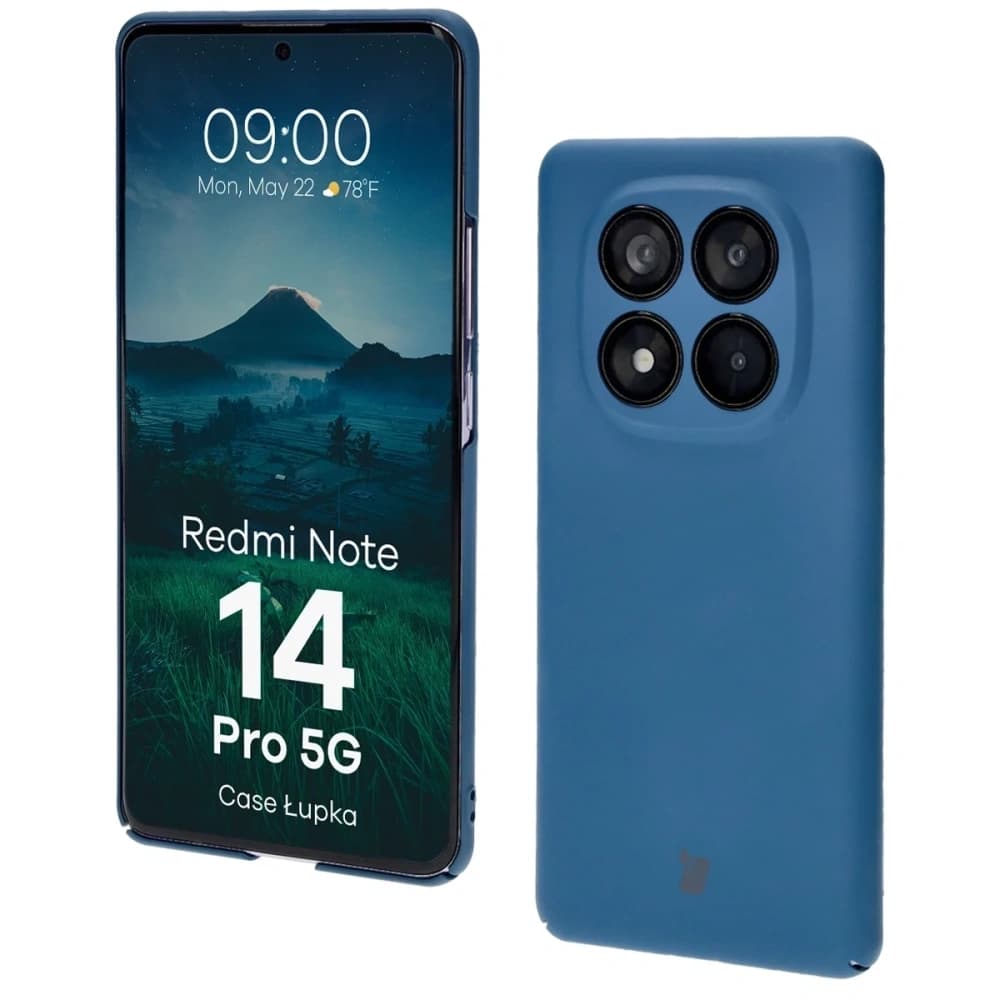 Husă Bizon Lupka Xiaomi Redmi Note 14 Pro 5G albastră - 1