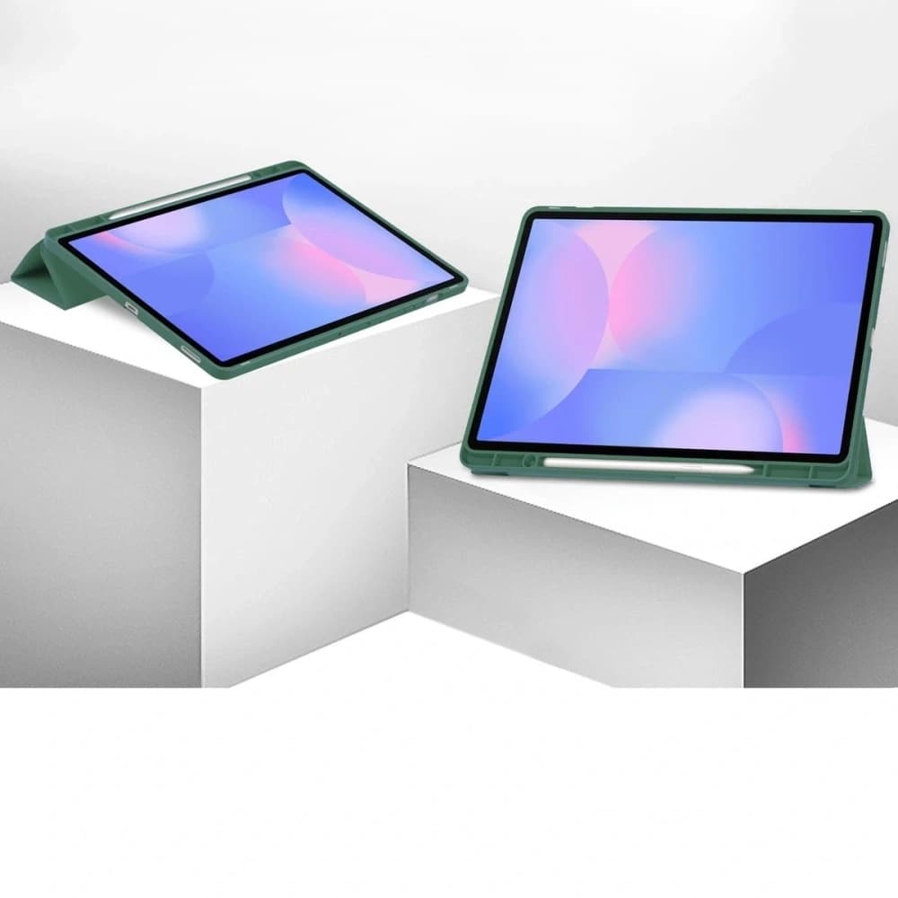 Bizon Case Tab Lizard Samsung Galaxy Tab S10 FE+ Plus sötétzöld - 5