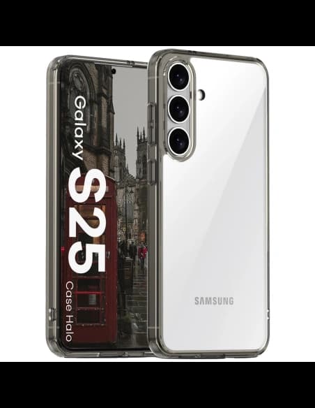 Bizon Case Halo Samsung Galaxy S25 kouřově černá