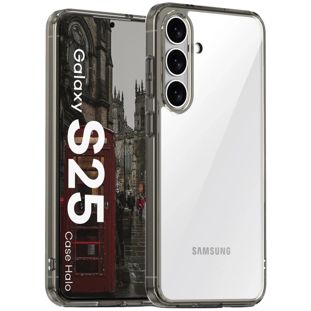 Bizon Case Halo Samsung Galaxy S25 kouřově černá - 1