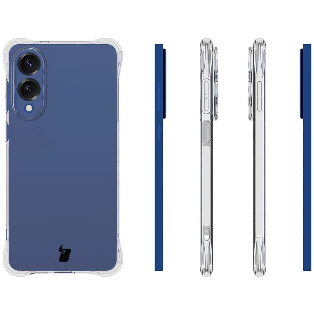 Bizon Case Clear Pack tok + 2x kijelző üveg Samsung Galaxy S25 Edge-hez - 4