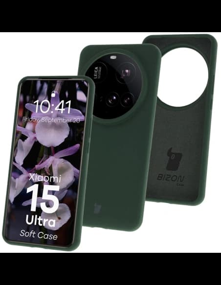 Bizon Soft Case Xiaomi 15 Ultra tmavě zelená