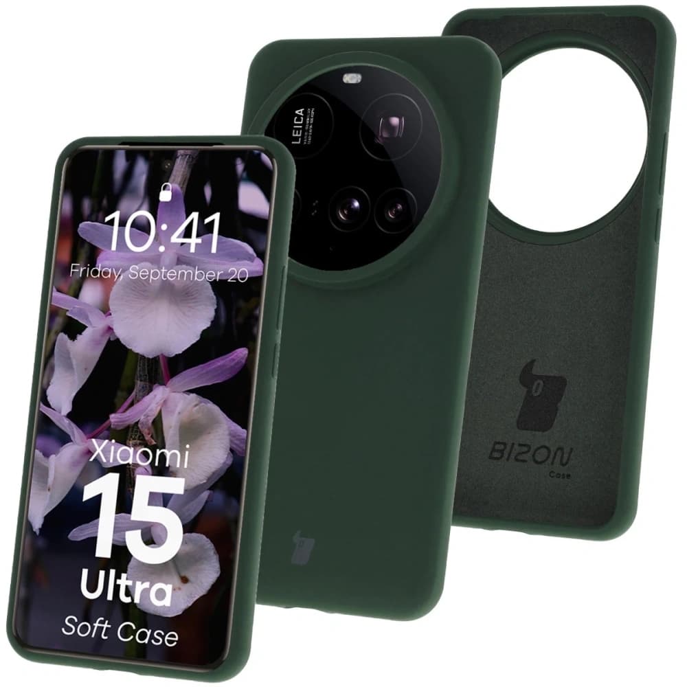 Bizon Soft Case Xiaomi 15 Ultra sötétzöld - 1
