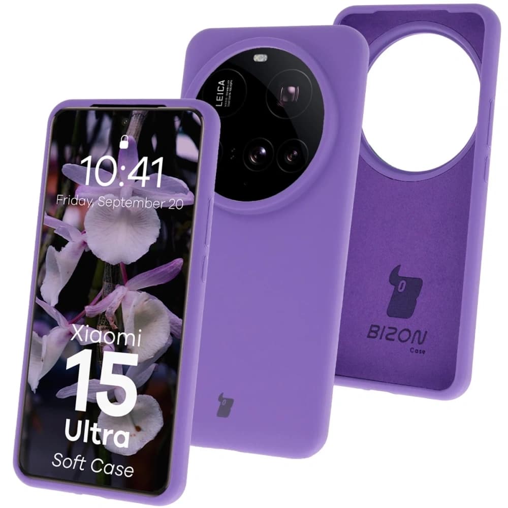 Husă moale Bizon pentru Xiaomi 15 Ultra violet - 1