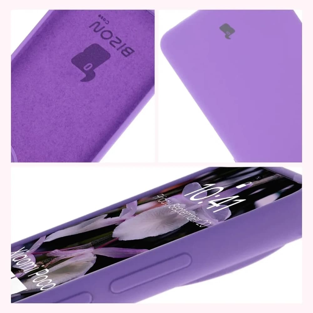 Husa moale Bizon pentru Xiaomi POCO F7 Pro violetă - 6