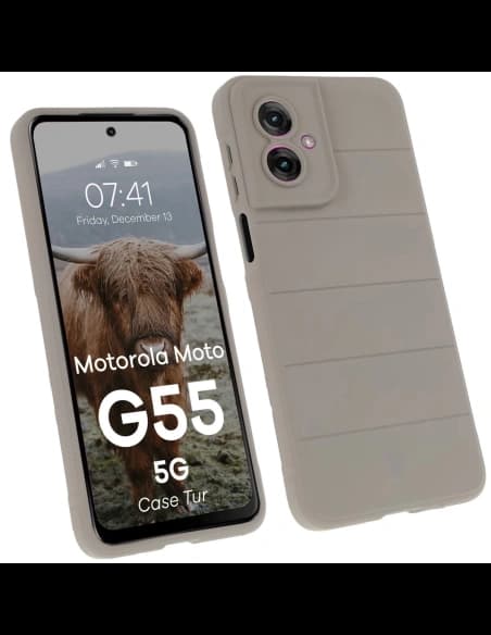 Bizon tok Tur Motorola Moto G55 5G világosszürke