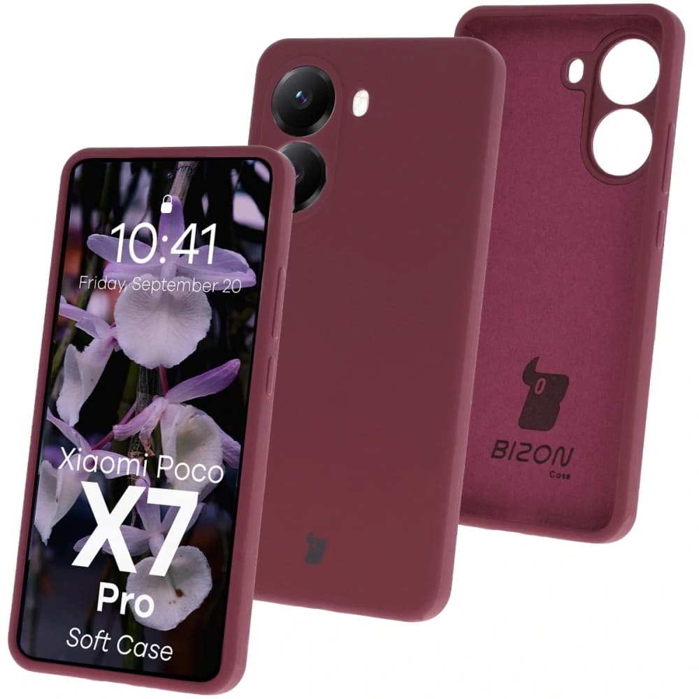 Bizon Soft Case Xiaomi POCO X7 Pro sötétlila - 1