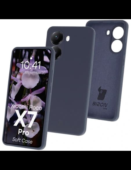 Bizon Soft Case Xiaomi POCO X7 Pro sötétkék