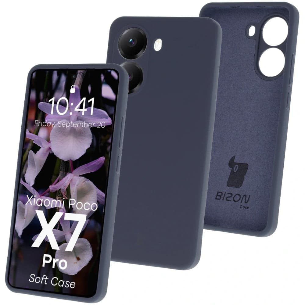 Bizon Soft Case Xiaomi POCO X7 Pro sötétkék - 1
